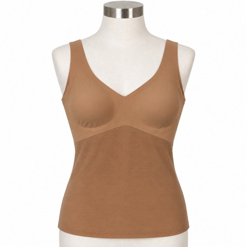 Honeylove Liftwear Cami Bra Tank Top Women's XL Tan Shapewear Slimming